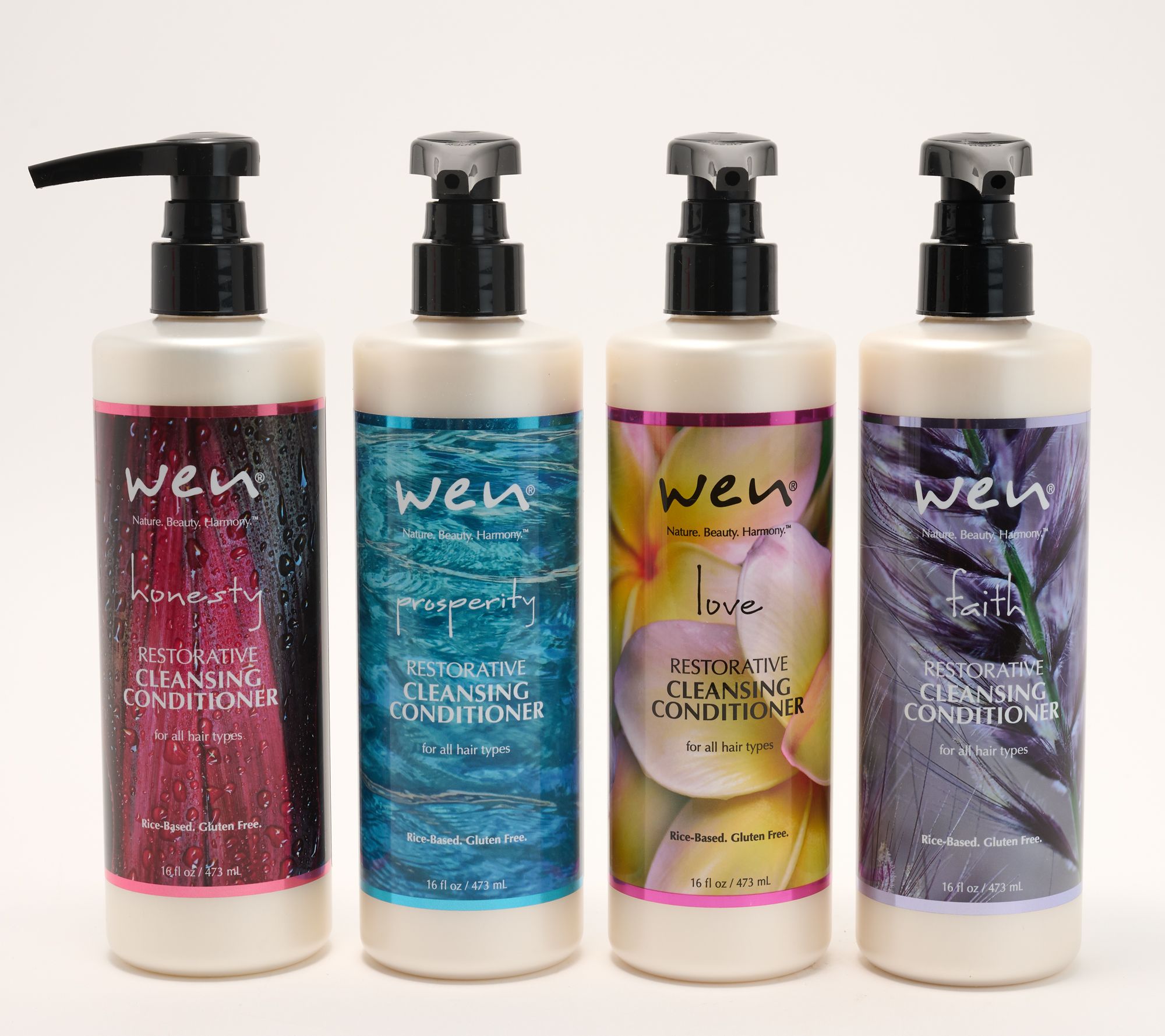 WEN by Chaz Dean Set of 4 16oz Cleansing Conditioners