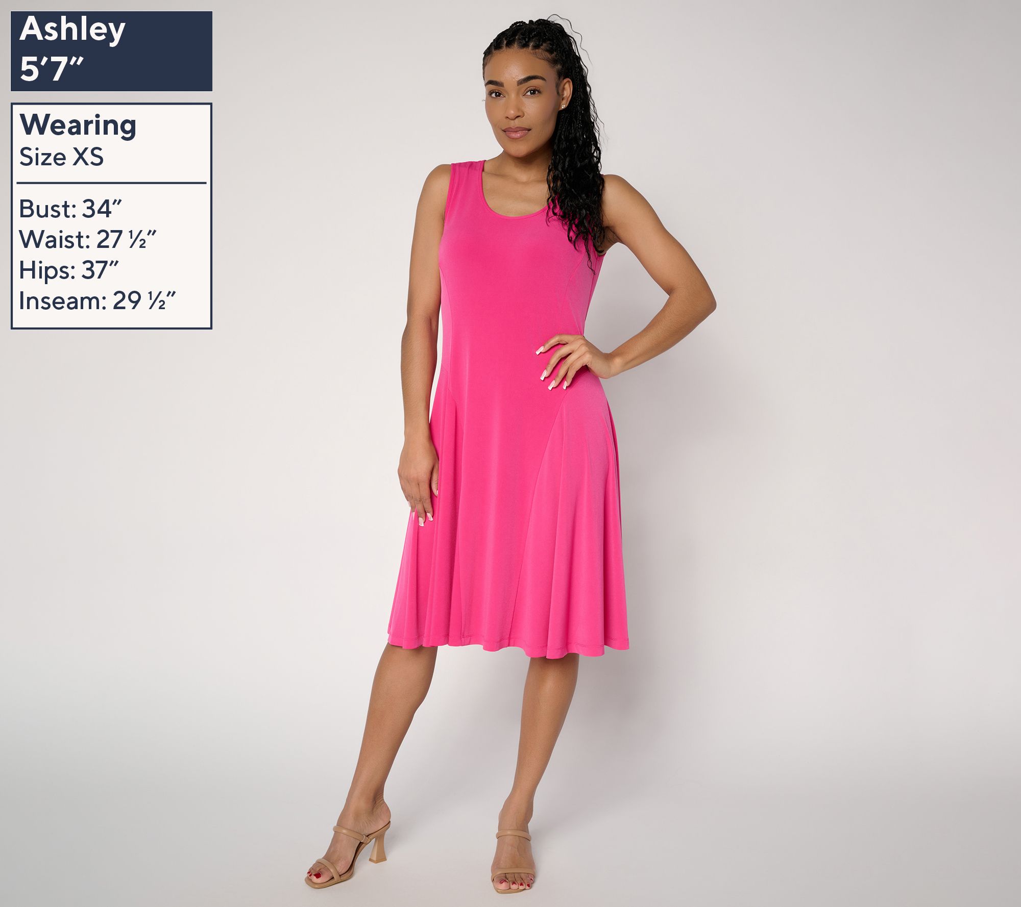susan graver liquid knit dress Petite Sleeveless kali