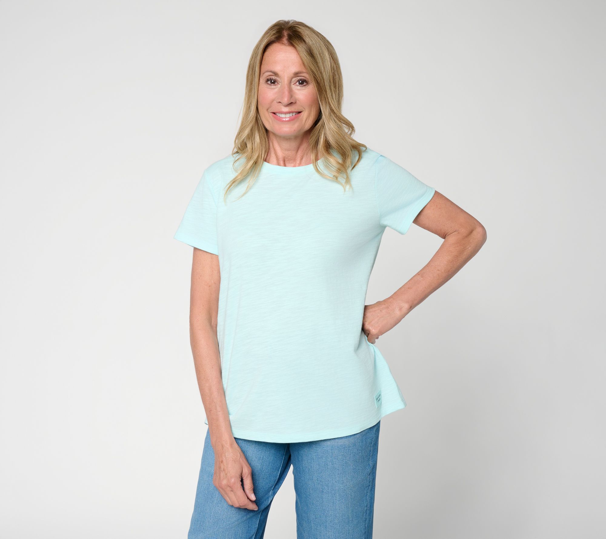 Studio Park x Mary DeAngelis Short Sleeve Crew Neck Tee w/ Affirmation