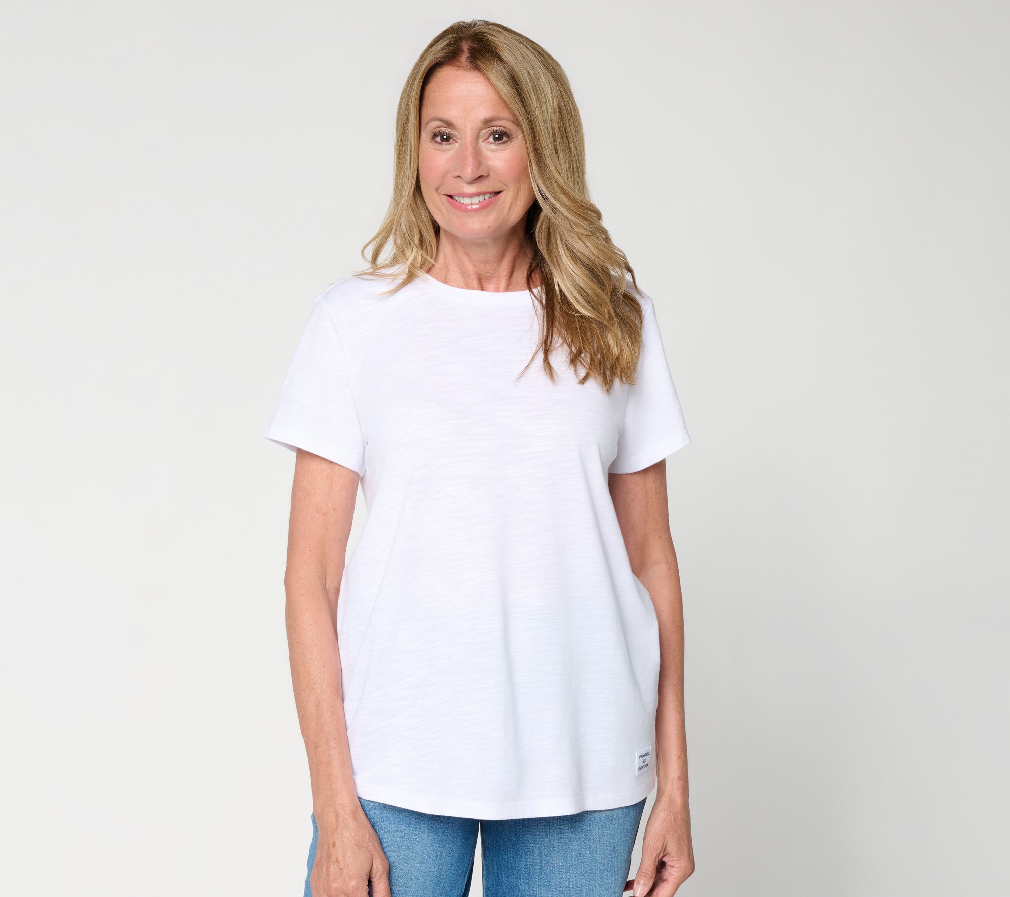 Studio Park x Mary DeAngelis Short Sleeve Crew Neck Tee w/ Affirmation