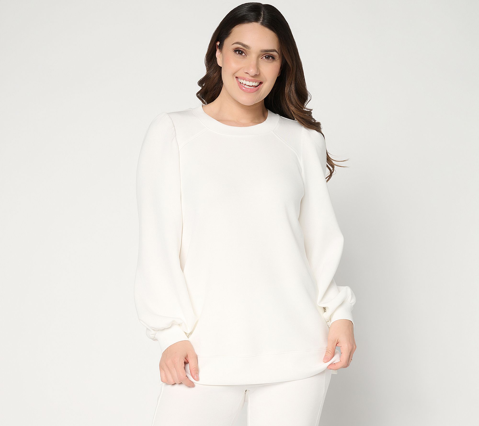 "As Is" Belle by Kim Gravel Pet ScubaLuxe Mega Blouson Sleeve Top
