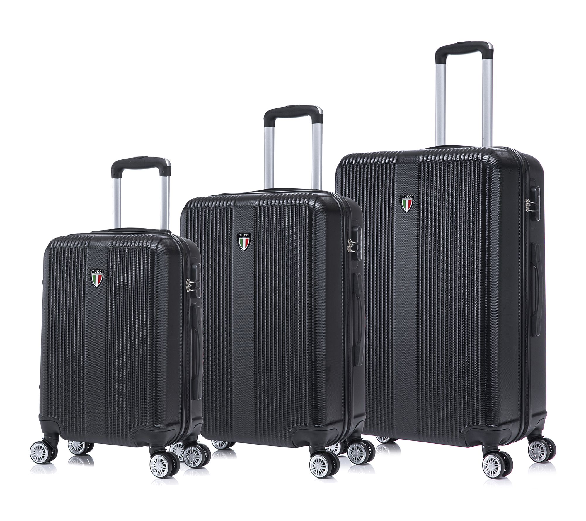 TUCCI Italy LUSTRIA 3PC Hardside Luggage Set (20", 24", 28")