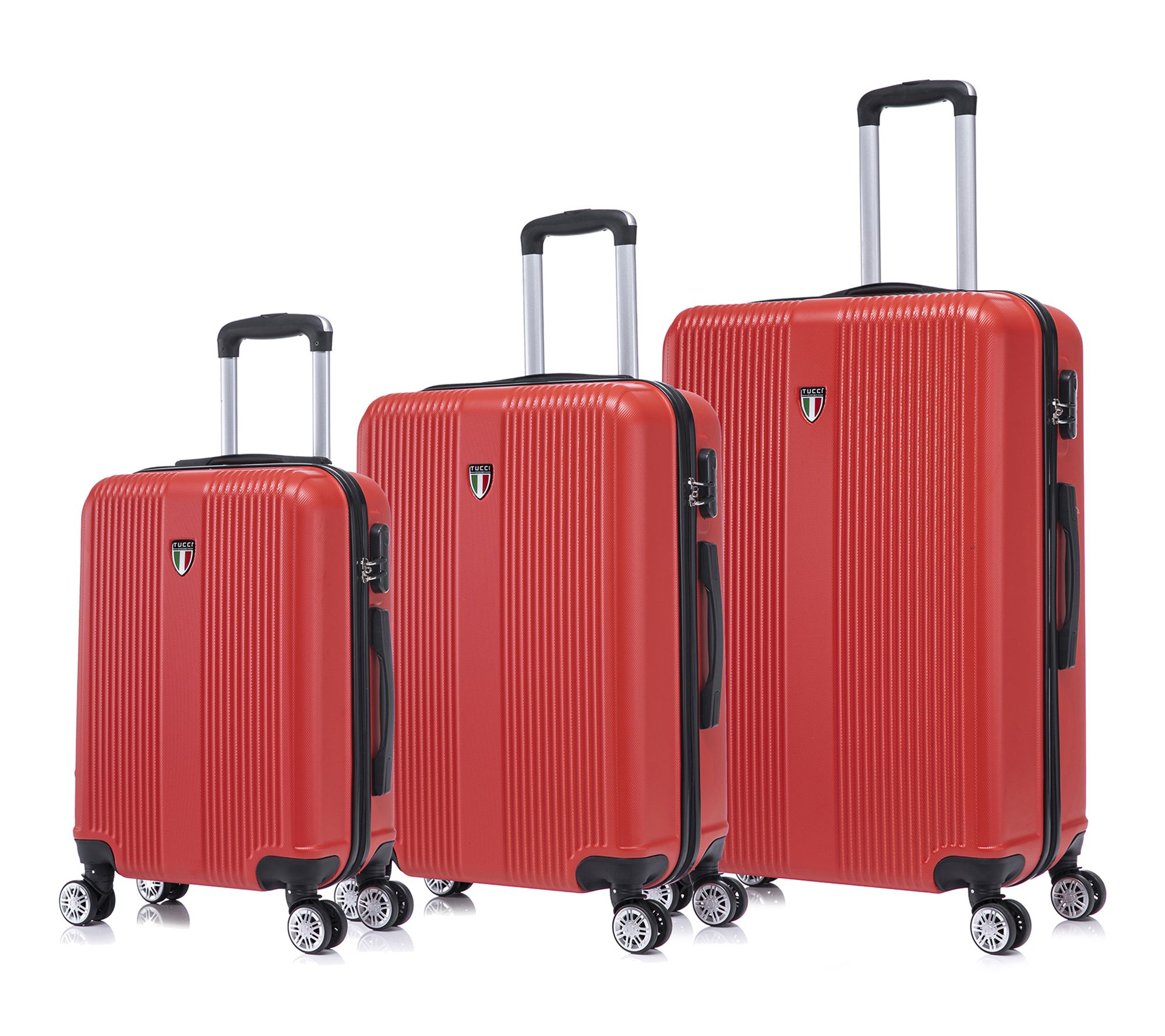 TUCCI Italy LUSTRIA 3PC Hardside Luggage Set (20", 24", 28")