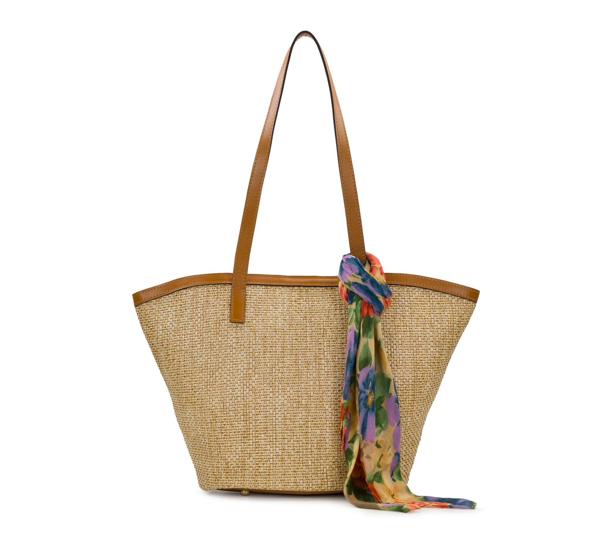 Patricia Nash Marconia Tote with Scarf - Burnished Woven