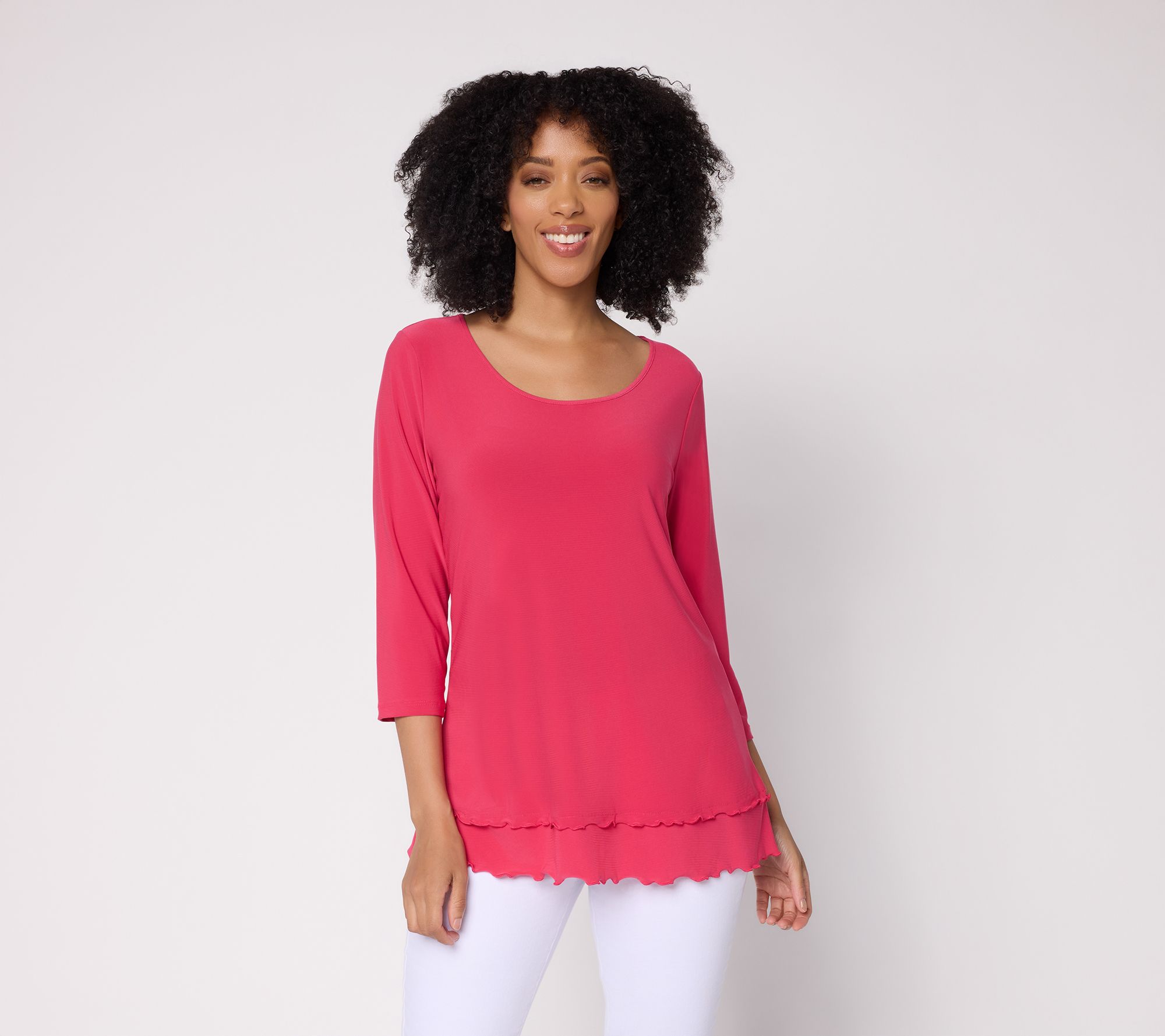 "As Is" Attitudes by Renee Fit and Flare Layered Top