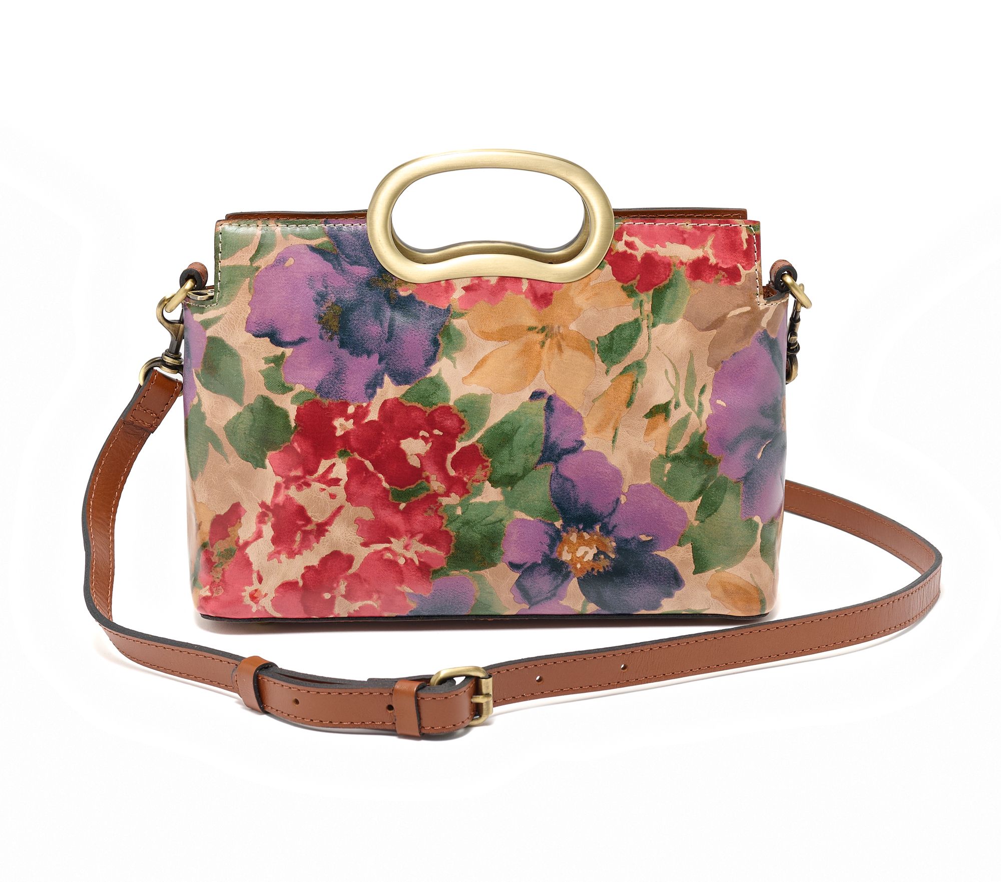 "As Is" Patricia Nash Karine Leather Top Handle Crossbody