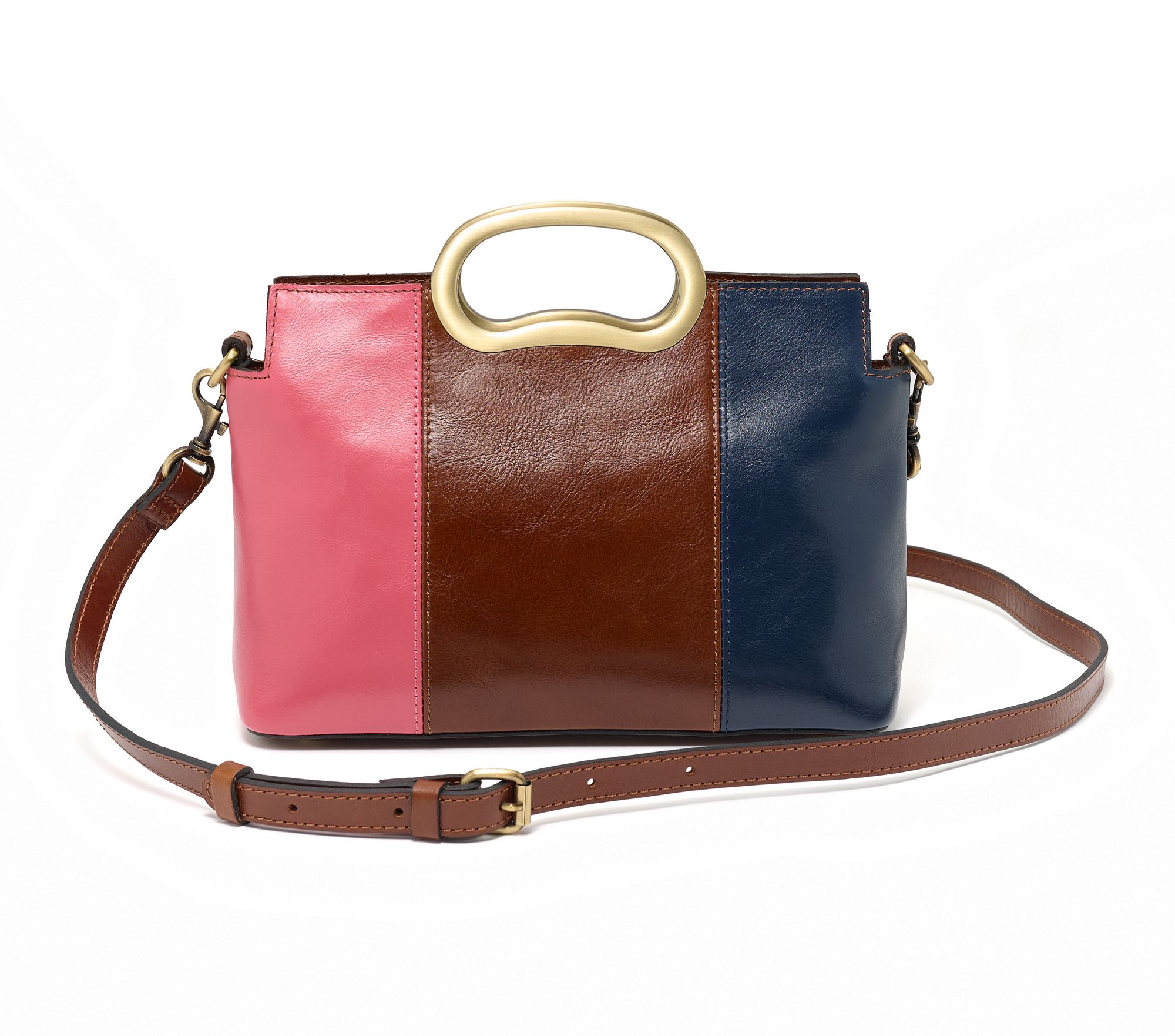 "As Is" Patricia Nash Karine Leather Top Handle Crossbody