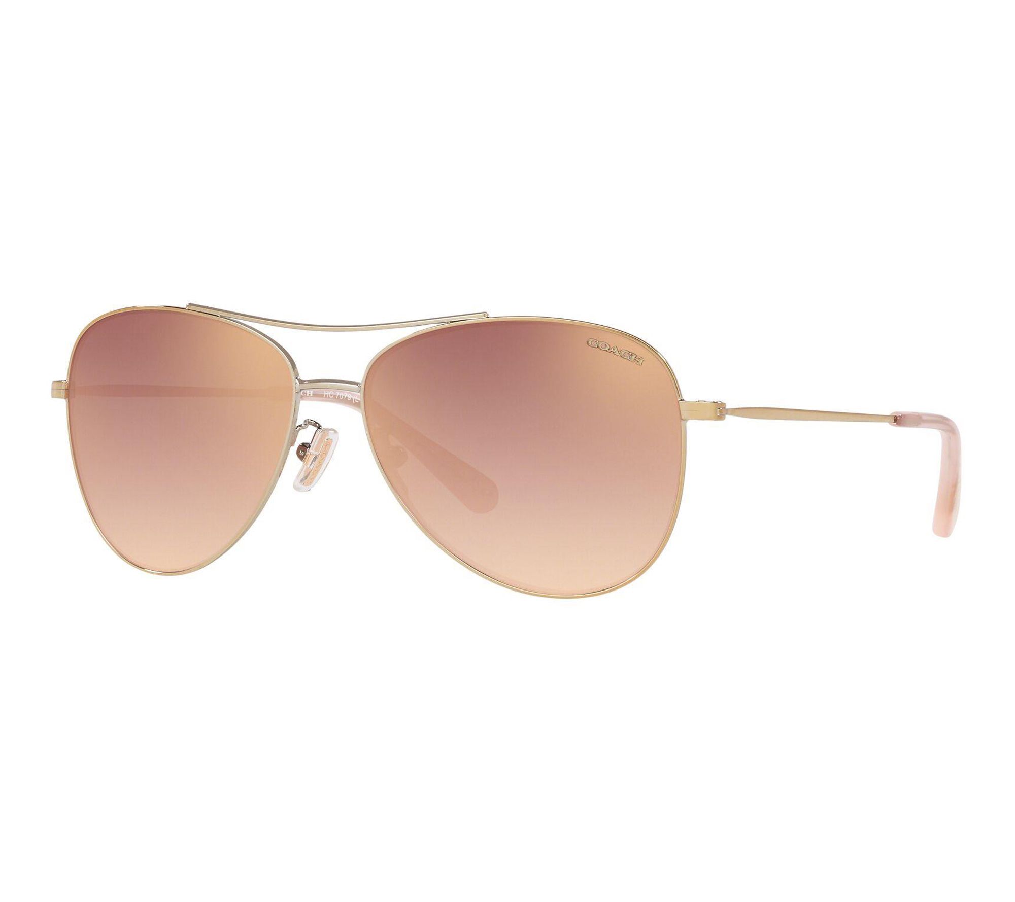 COACH WOMENS ROSE GOLD DESIGNER SUNGLASSES NWT Amazon.com: COACH Sunglasses HC 7133 94038D C7997 Shiny Rose  main image 2