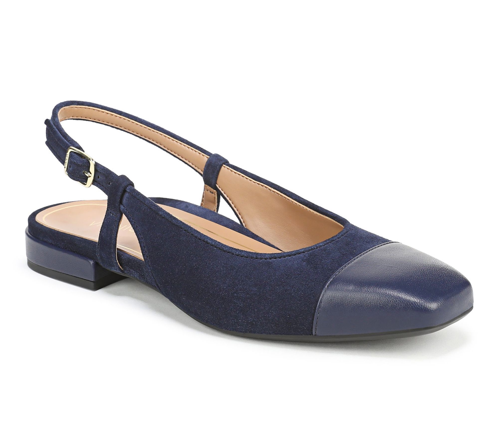 Vionic Slingback Leather Flats - Petaluma