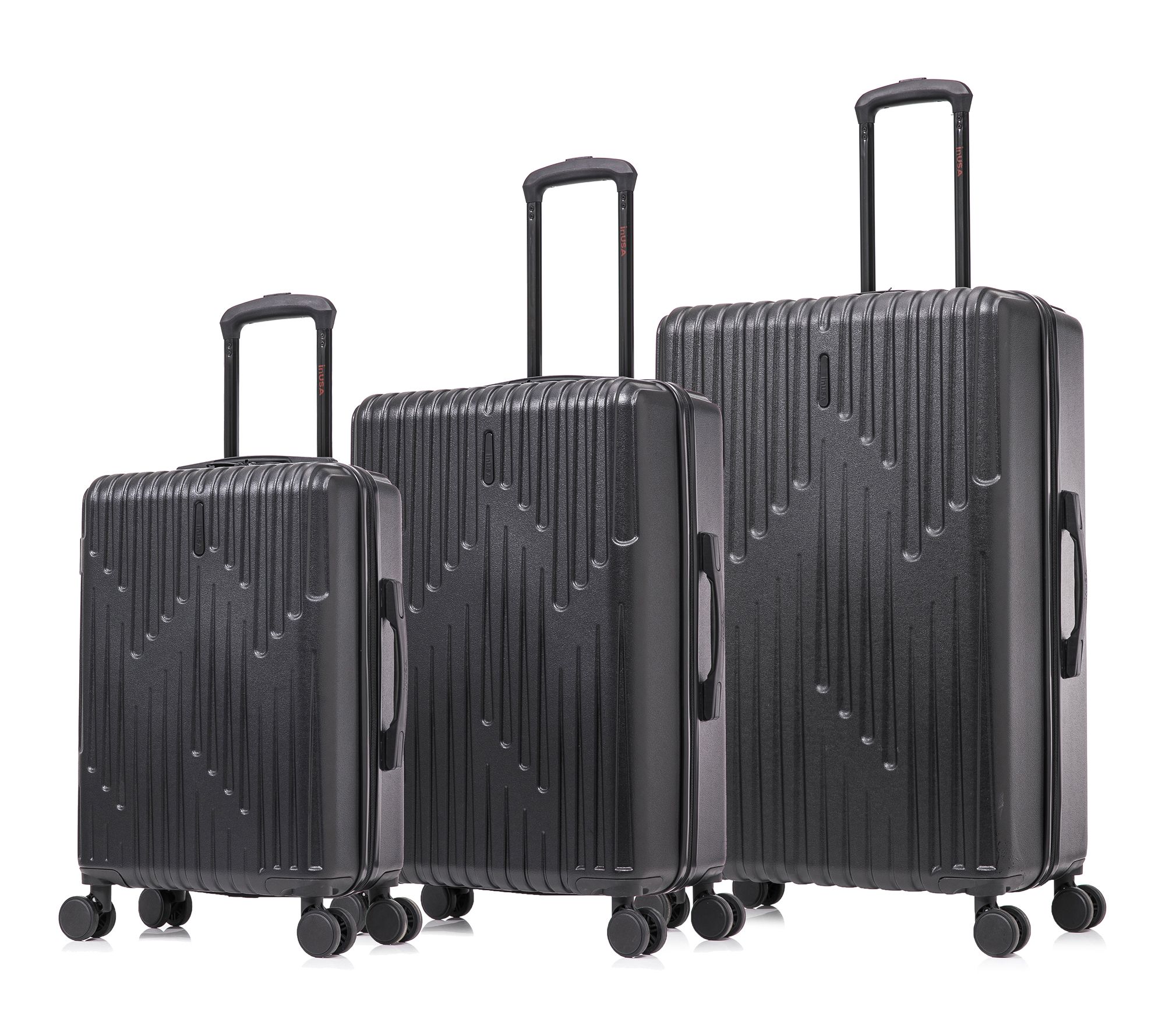 InUSA Drip Lightweight Hardside Spinner 3-Piece Luggage Set