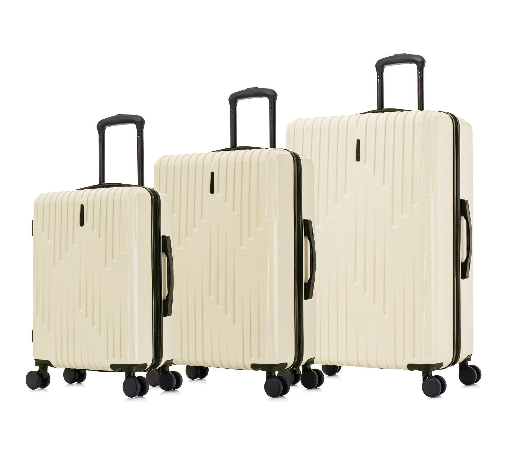 InUSA Drip Lightweight Hardside Spinner 3-Piece Luggage Set