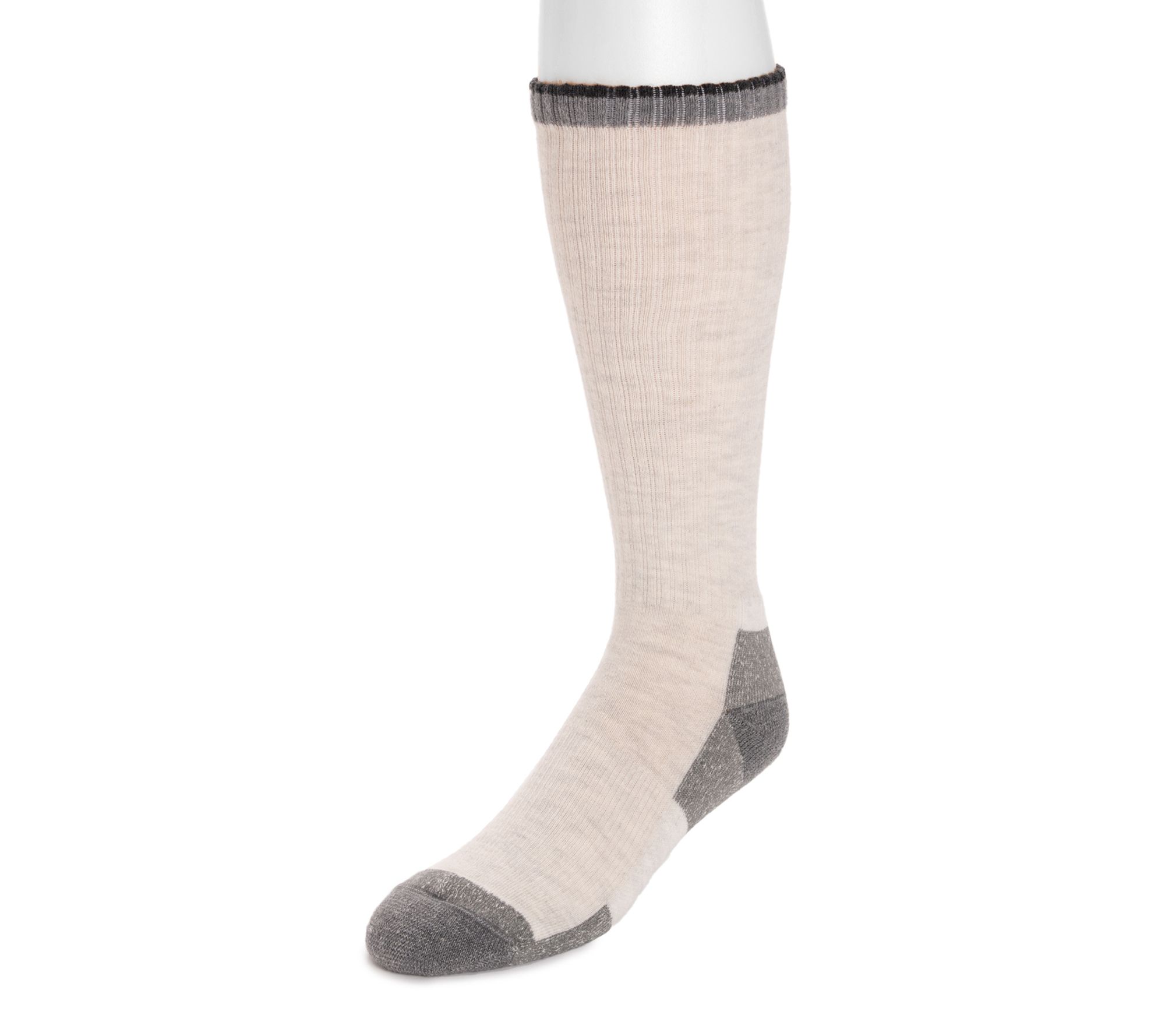 MUK LUKS Ruff & Tuff Workwear Over the Calf Wool Blend Sock - QVC.com