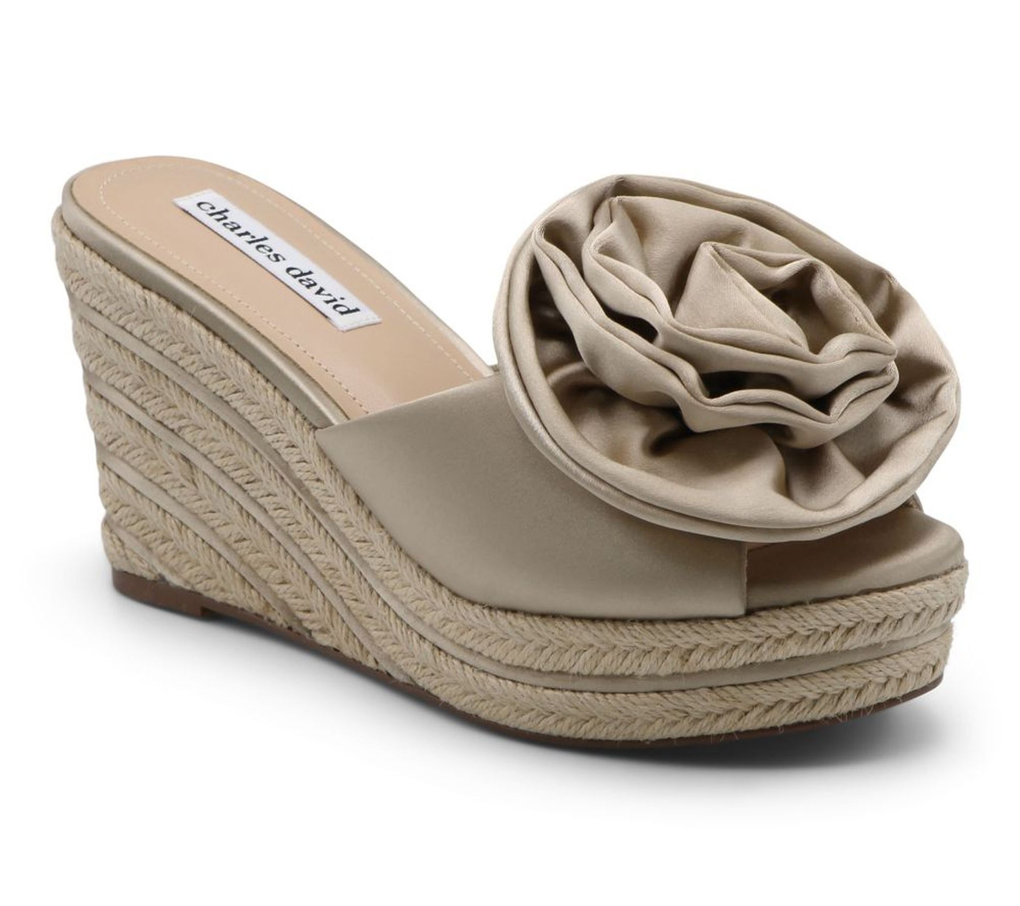 Charles David Crash Floral Wedge Sandal
