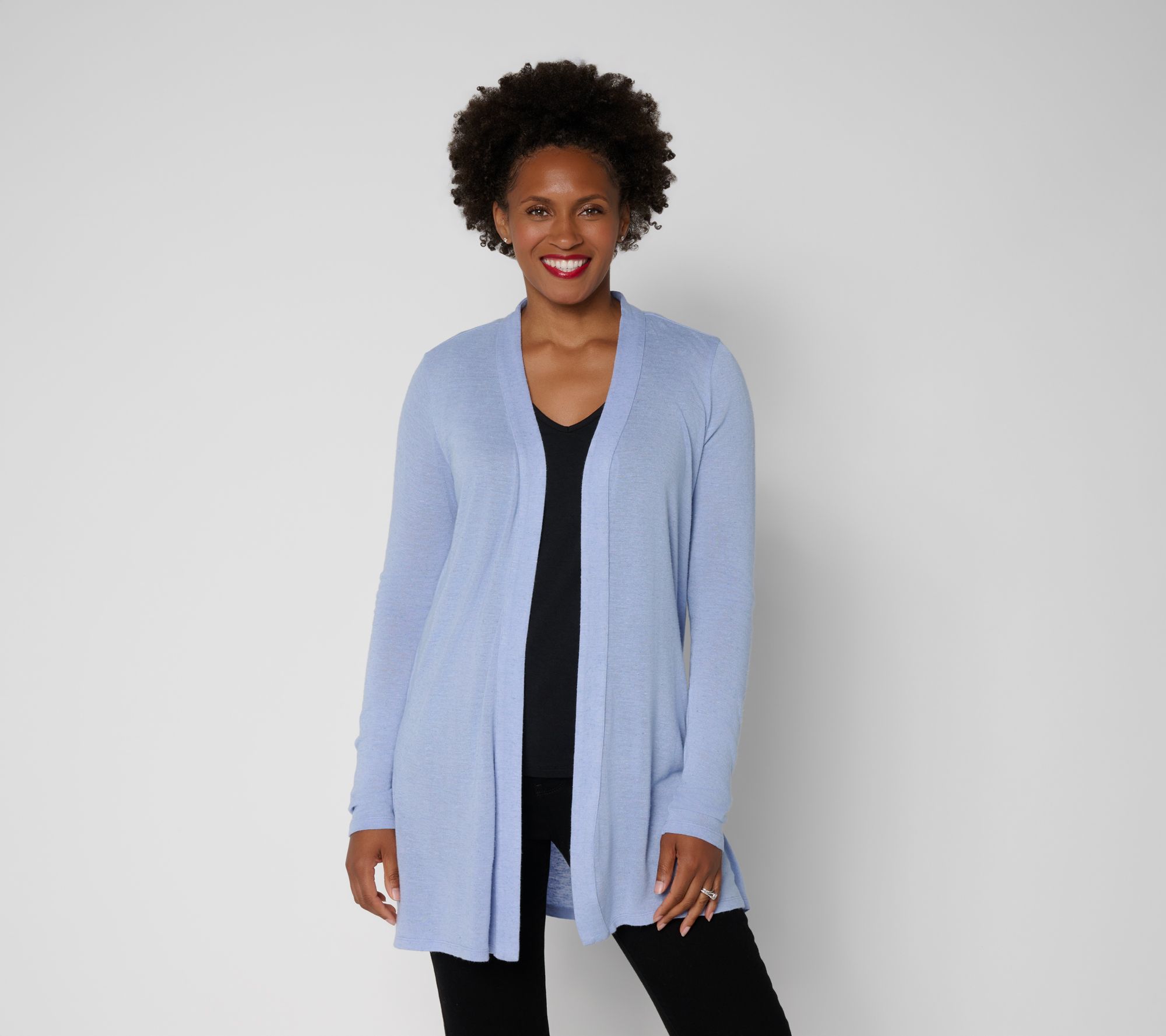 "As Is" BEAUTIFUL by Lawrence Zarian Regular Slub Knit Duster