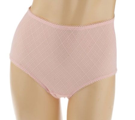 Barely Breezies Set of 2 Embroidered Mesh Briefs 