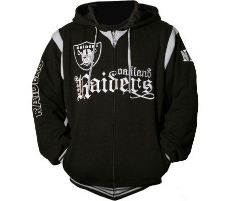 NFL Oakland Raiders Double Play Reversible Hooded Sweatshirt 