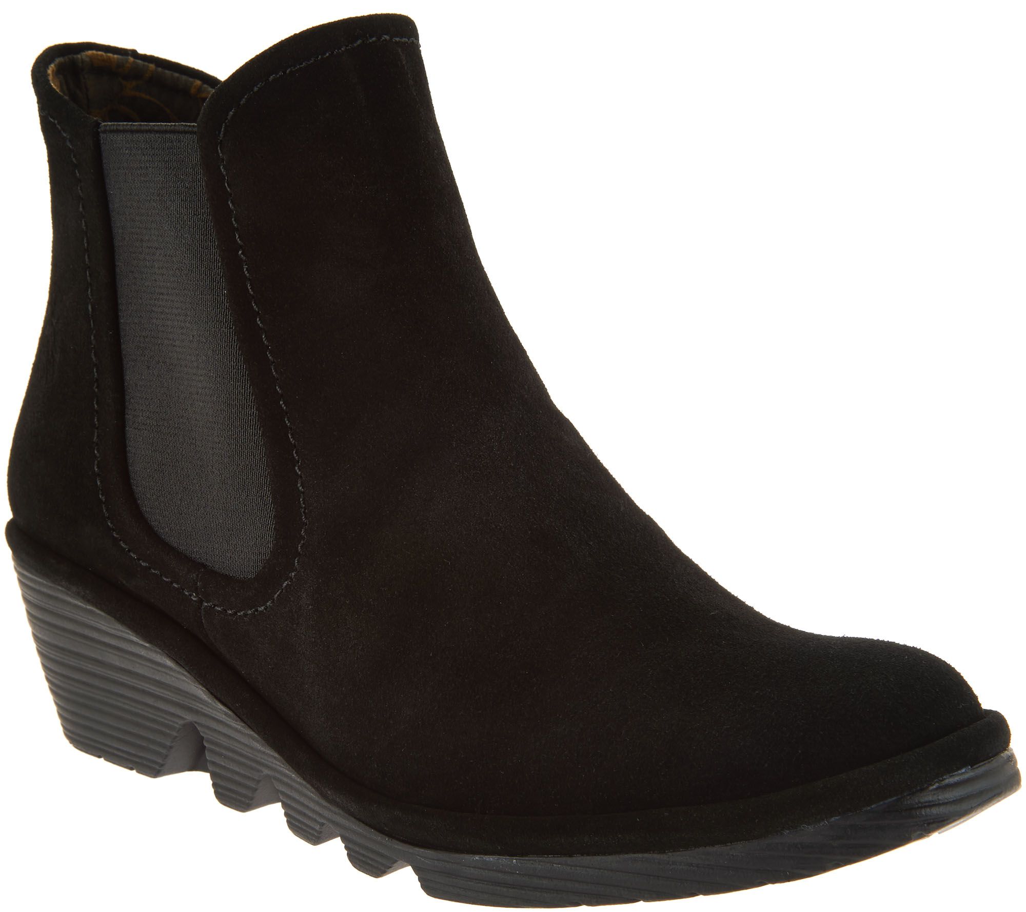 FLY London Suede Chelsea Boots - Phil - QVC.com