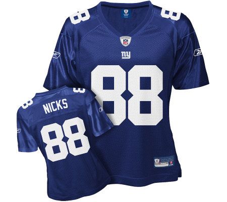 NFL Giants Hakeem Nicks Women's Replica Team Color Jersey 