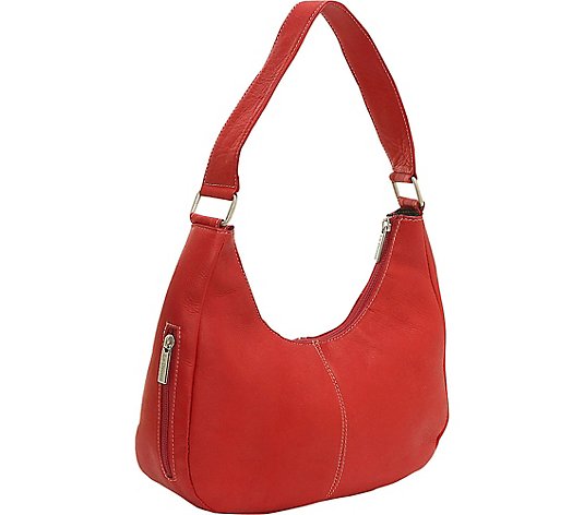Le Donne Leather Side-Zip Shoulder Bag
