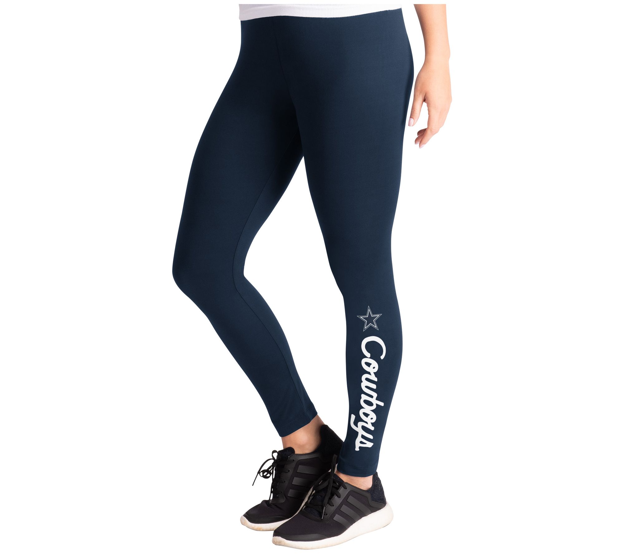 Dallas Cowboys Womens Calf Logo Black Legging FOCO