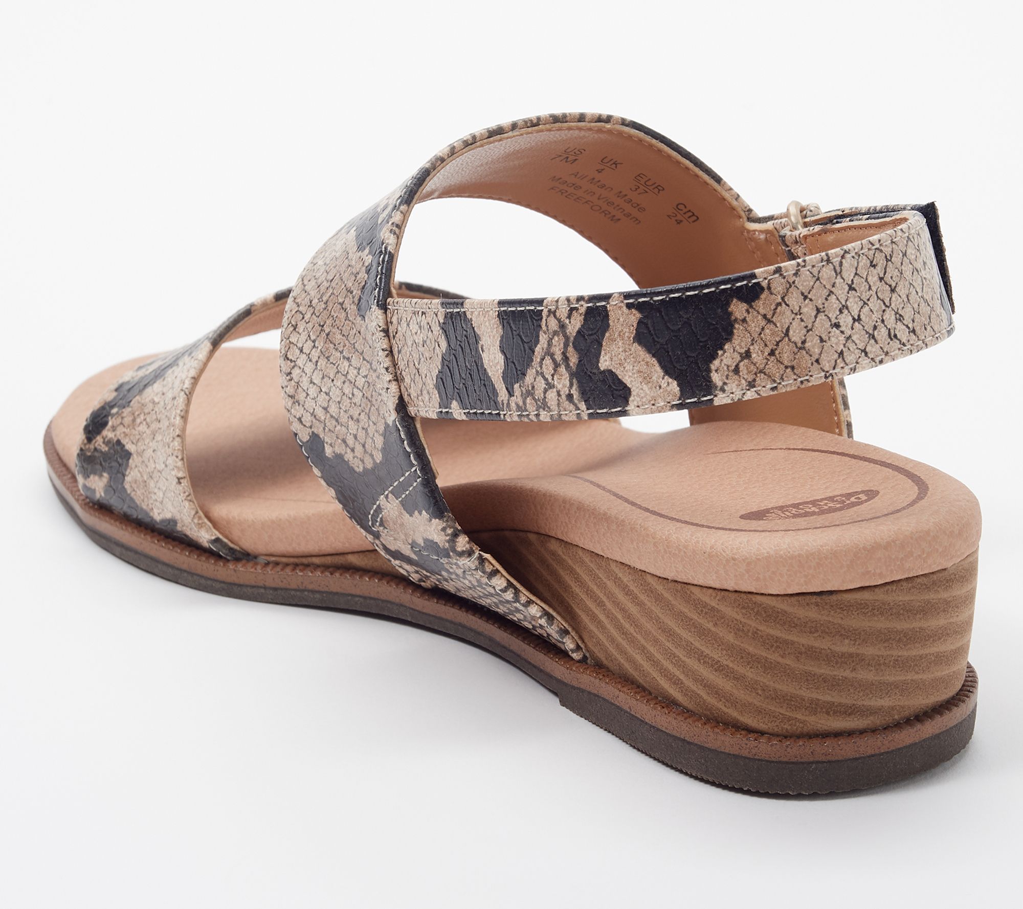 Dr. Scholl s Adjustable Wedge Sandals Freeform QVC