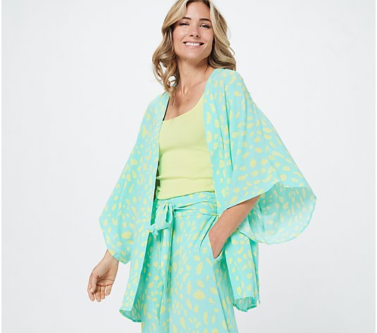 All Worthy Hunter McGrady Printed Open-Front Duster