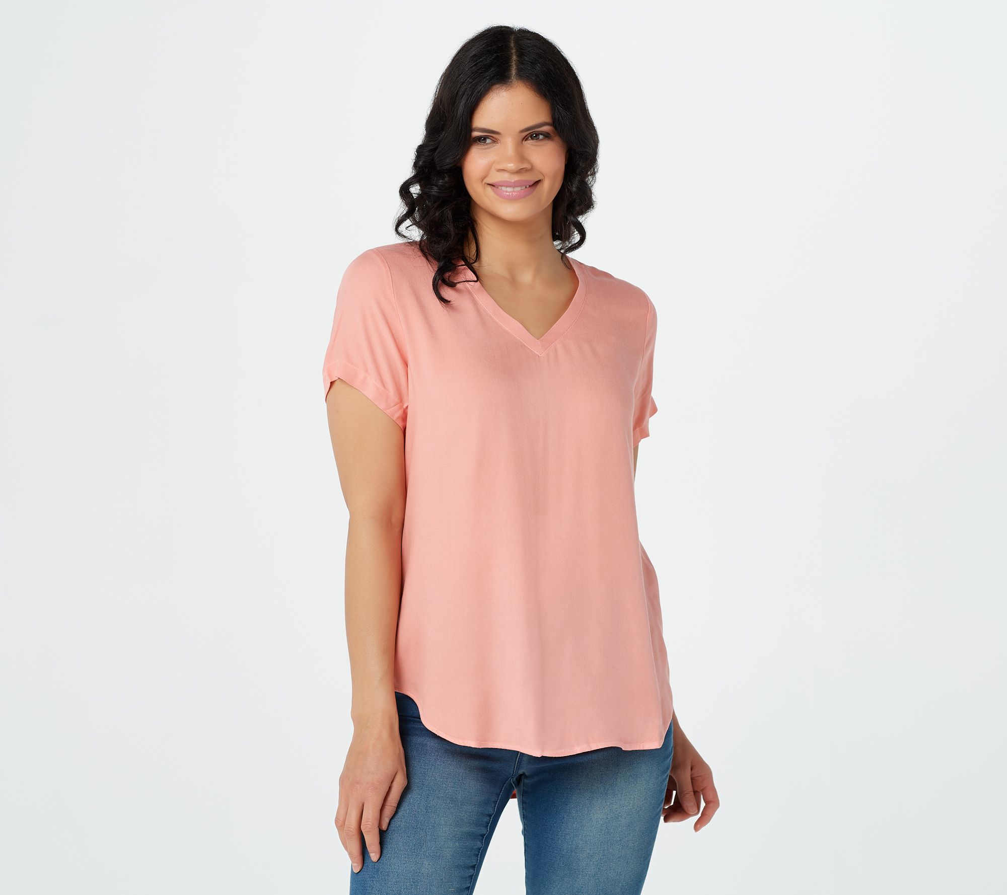 qvc side stitch shirts