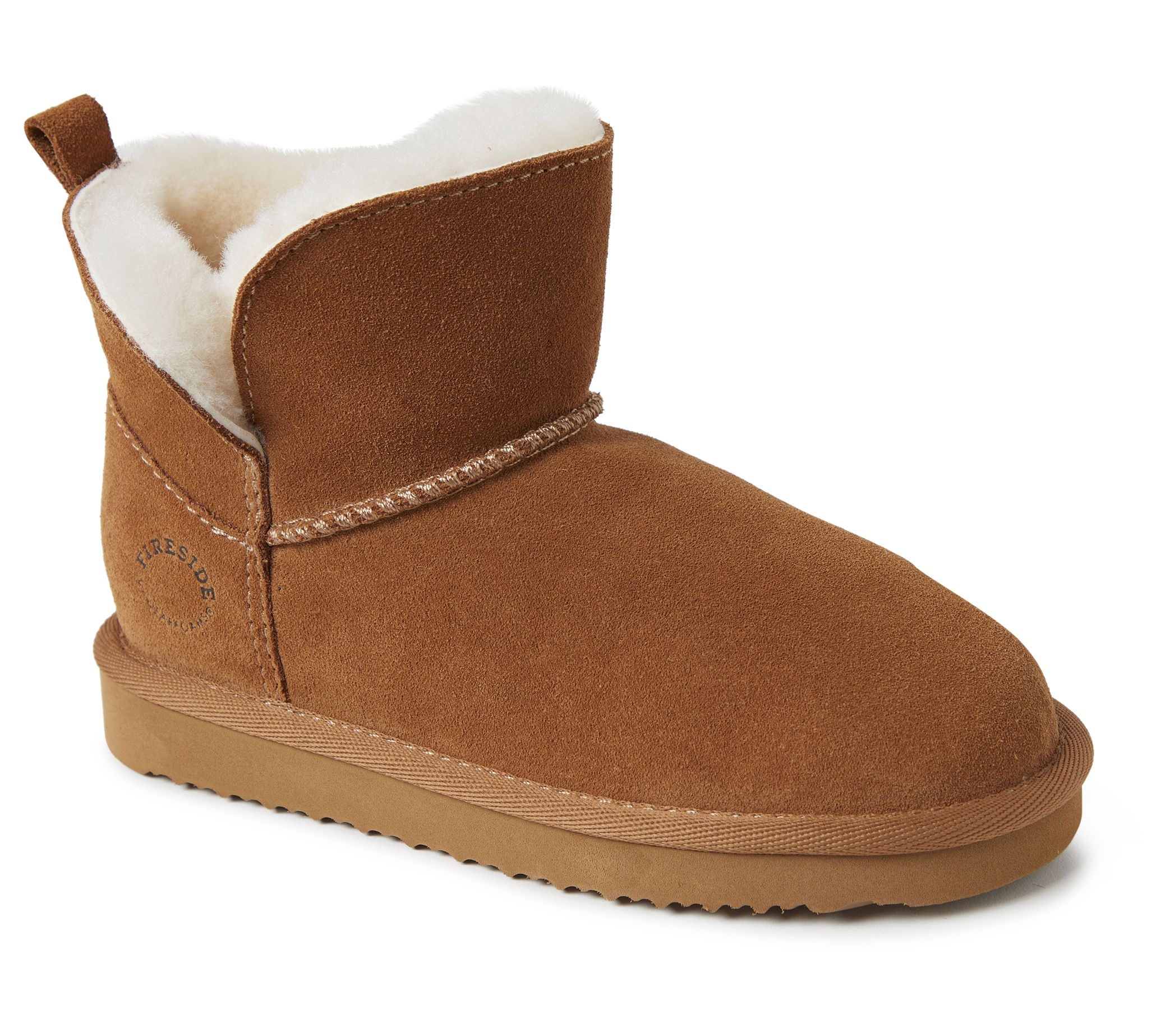 Fireside by Dearfoams Kid's Genuine Shearling Bootie - Bunbury