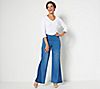 Women with Control Petite My Wonder Denim Two Tone Pants, 2 of 4