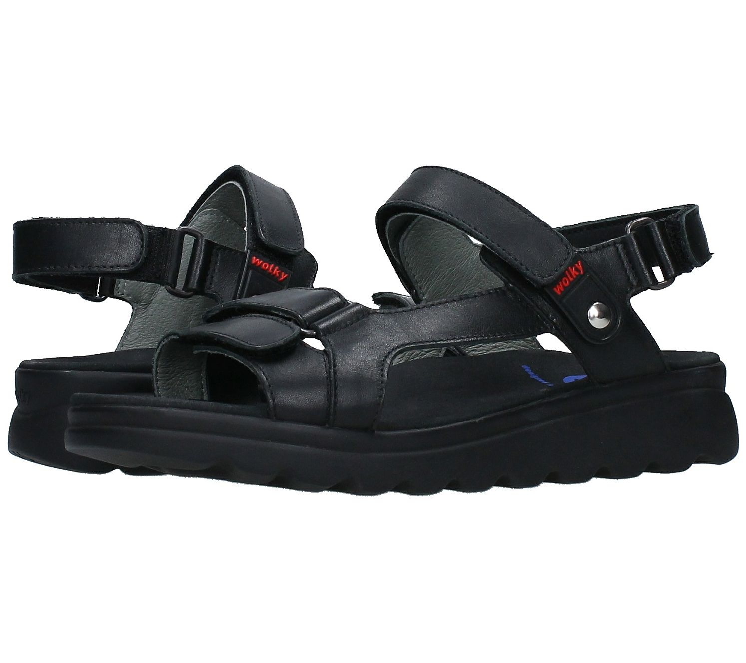 Hoop van Af en toe Kinderrijmpjes Wolky Adjustable Strap Leather Sandals - Mile - QVC.com