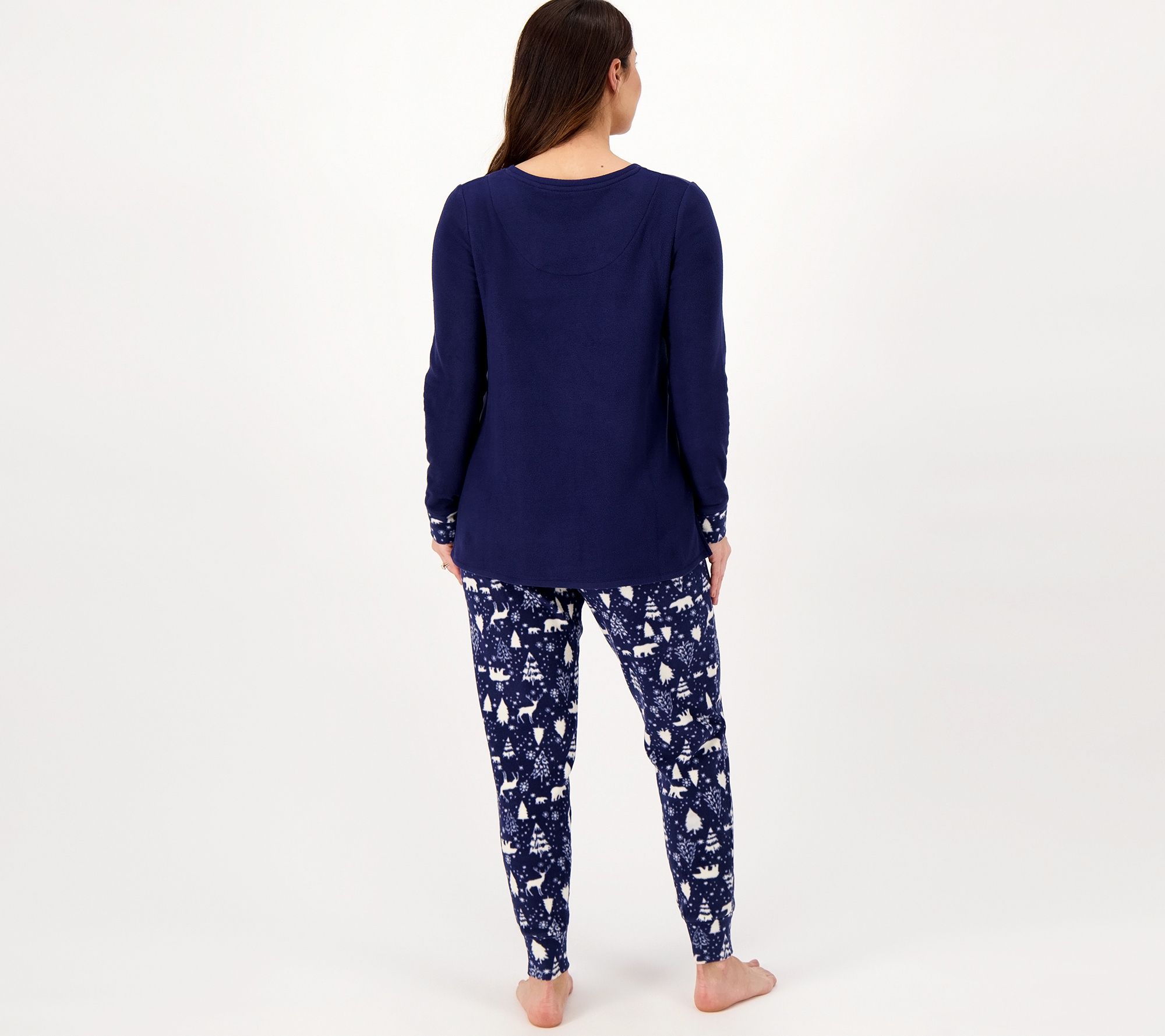 Cuddl Duds Grey Wolf Pajama Pants for Women
