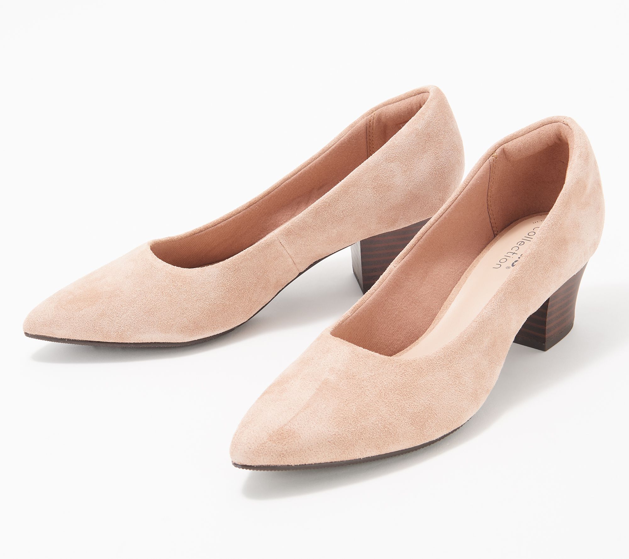 "As Is" Clarks Collection Block-Heel Pumps- Teresa Step