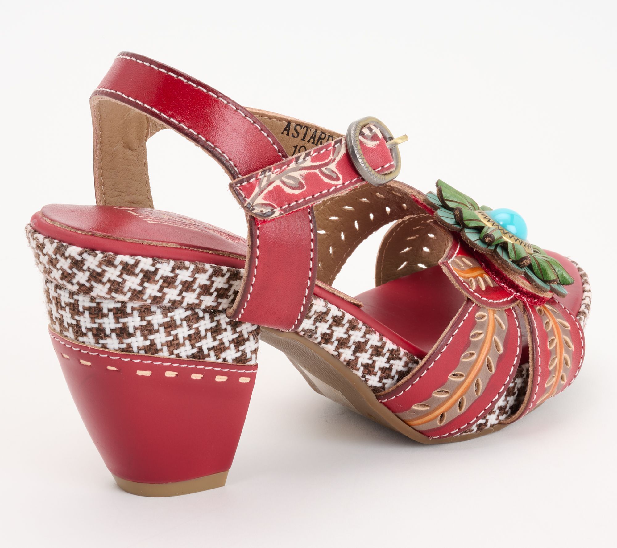 L'Artiste by Spring Step Leather Heeled Sandals - Astarr - QVC.com