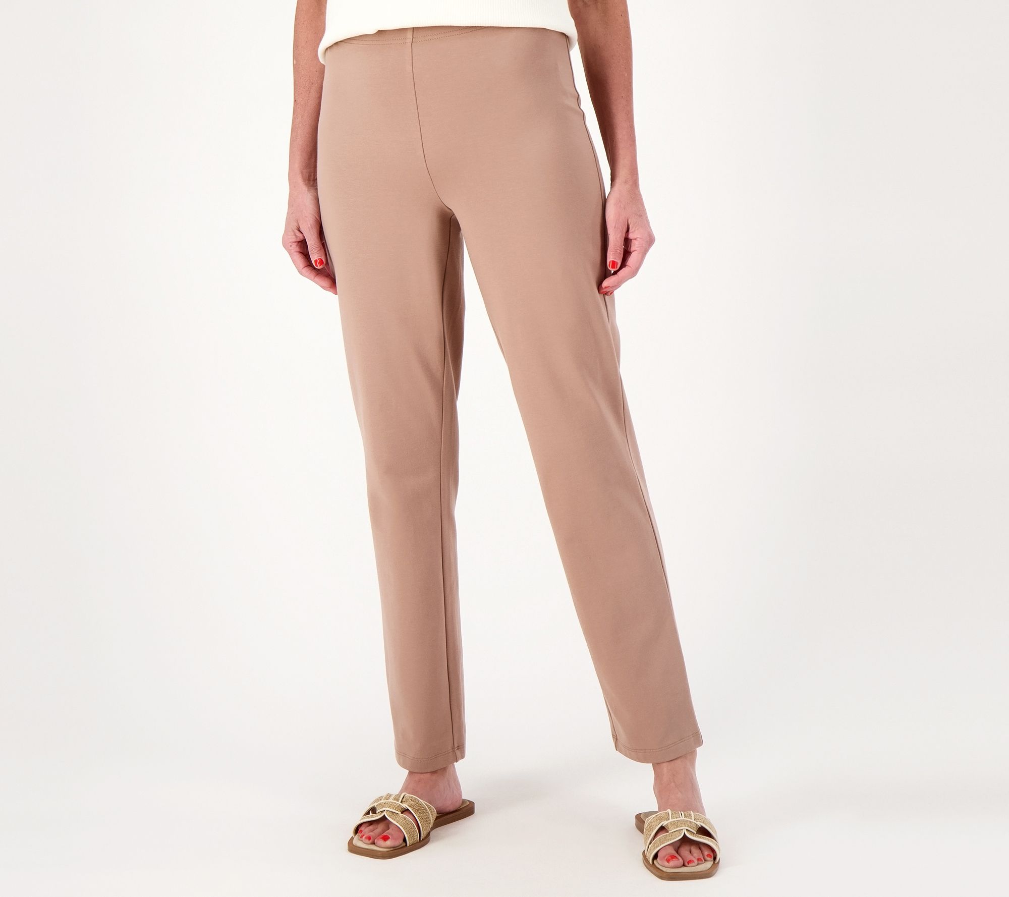 Pull On Pant Cotton Knit -Birch