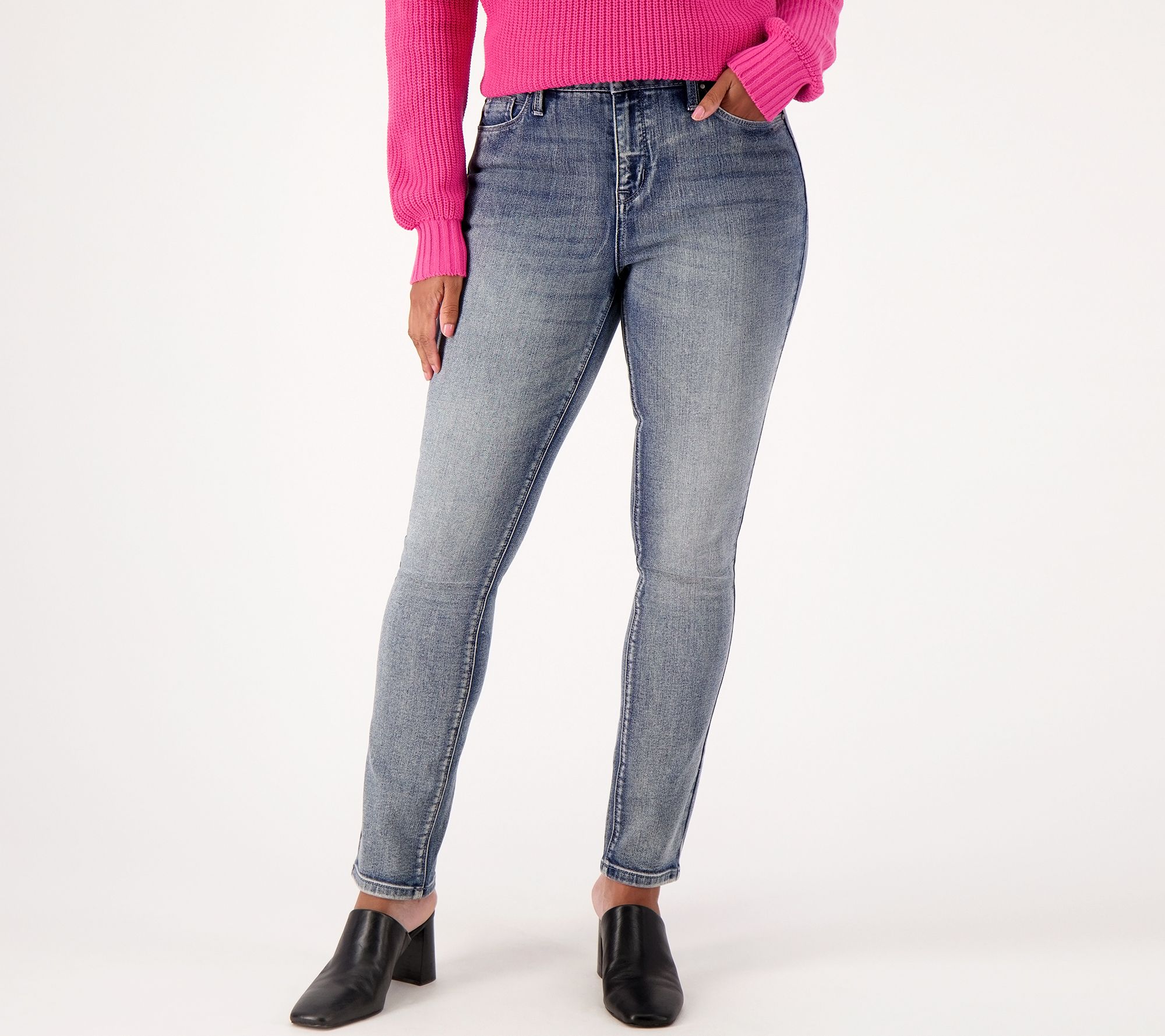"As Is" Laurie Felt Tall Forever Denim Relaxed Easy Skinny Jeans