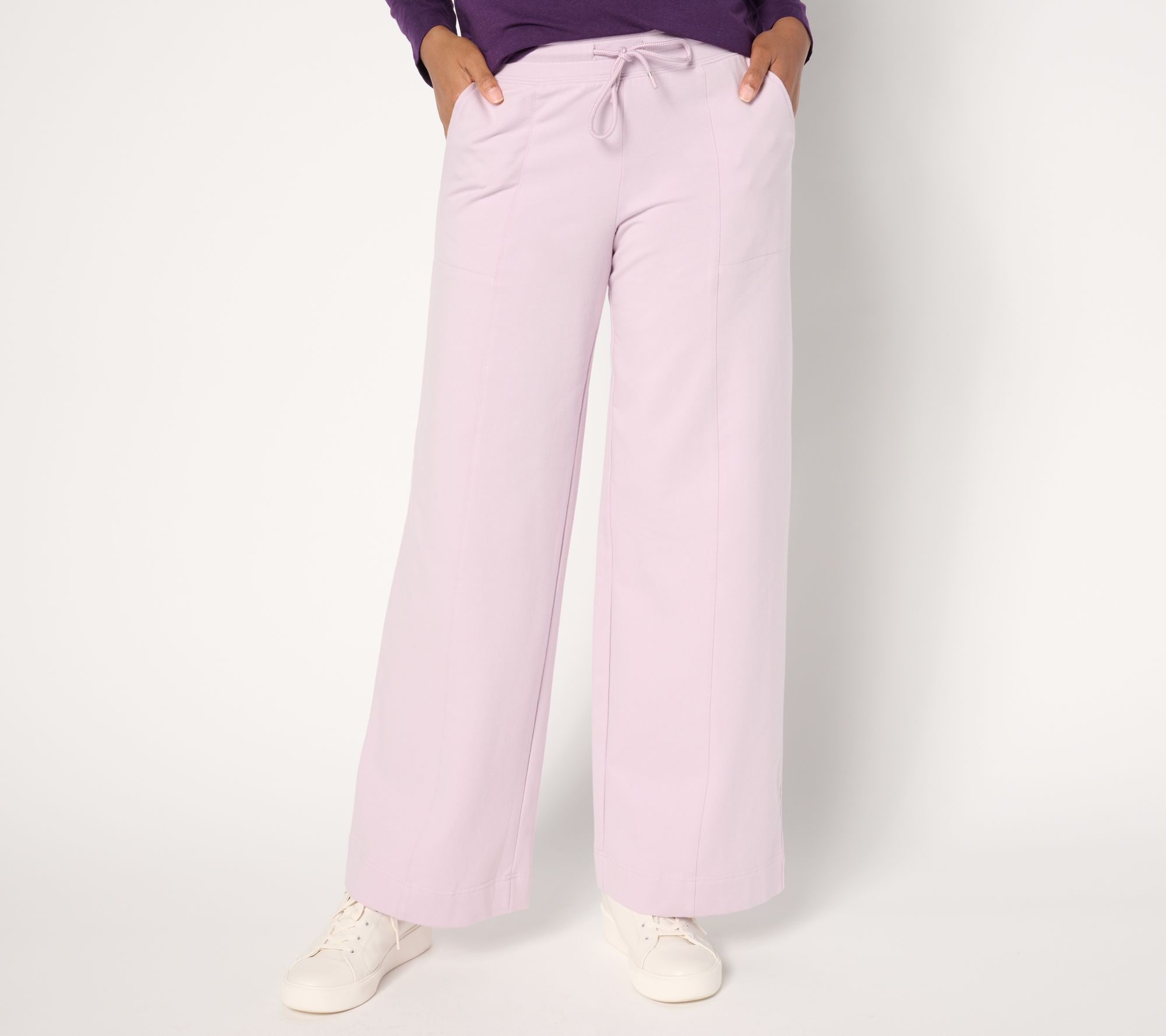 Denim & Co, Active French Terry Tall Wide Leg Pant