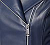 "As Is" Denim & Co. Lamb Leather Moto Jacket with Pockets, 4 of 4
