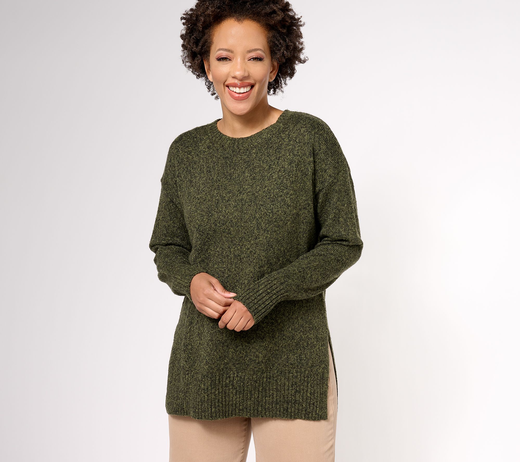 "As Is" Belle by Kim Gravel Let's Get Cozy Boyfriend Sweater