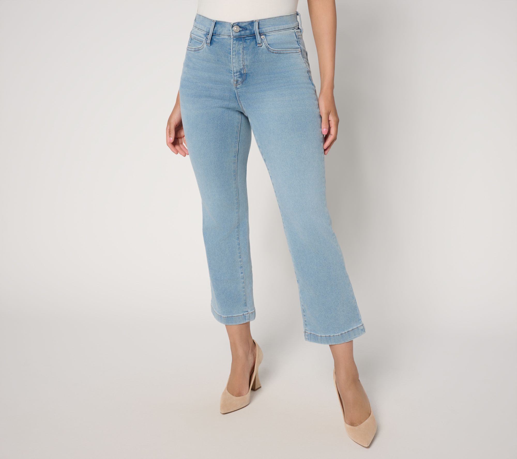 nicole by Nicole Miller Regular Cropped Dream Denim Jean- Indigo