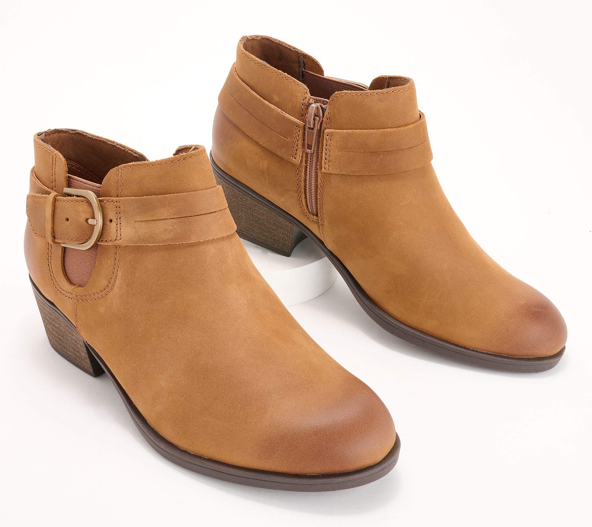 Clarks ladies brown ankle boots on sale