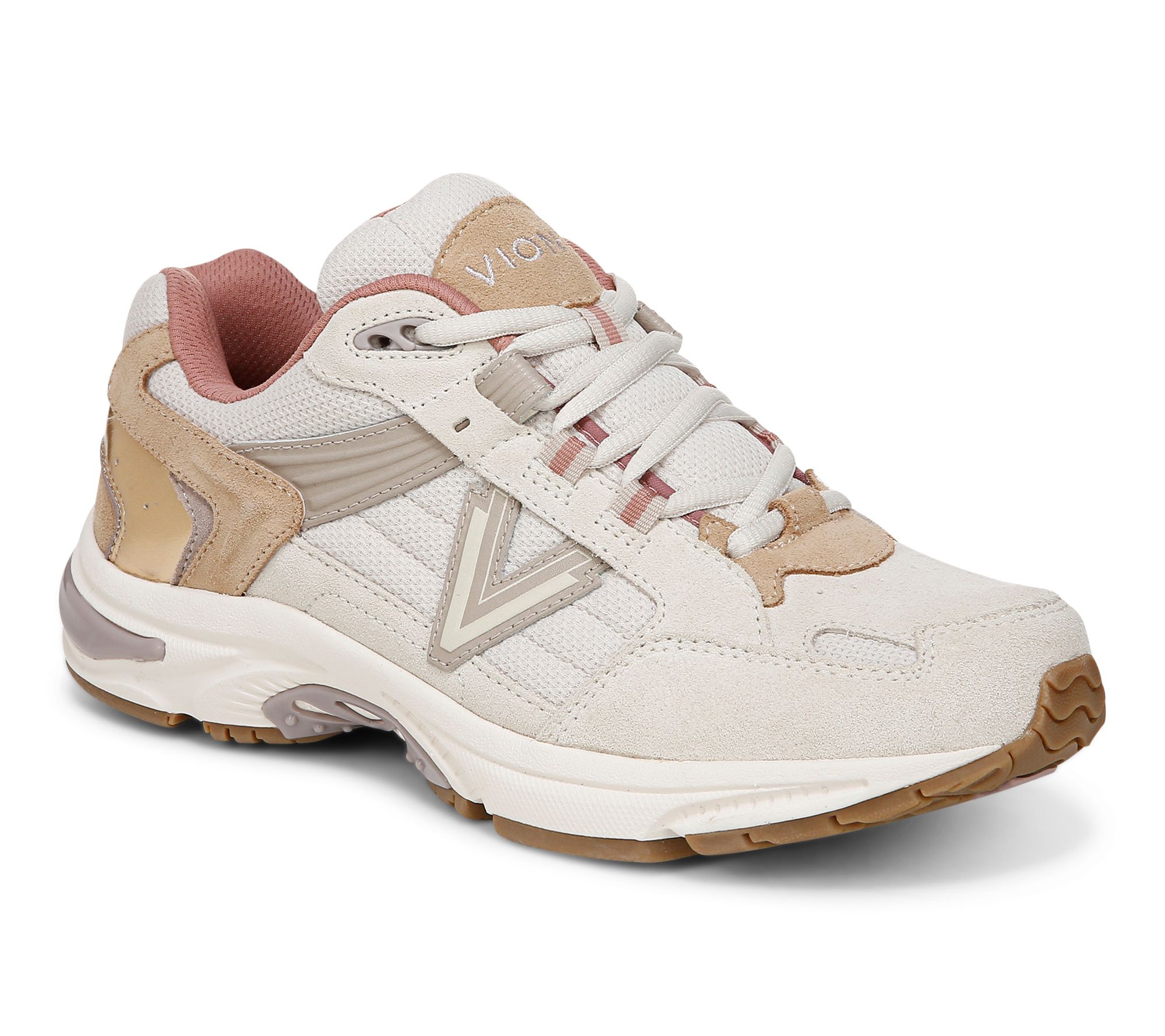Vionic Leather Lace-Up Walking Sneaker 23 Walk 2.0