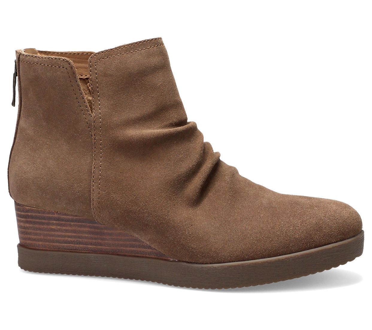 Dansko Morel Waterproof Suede Wedge Bootie- Ste phanie