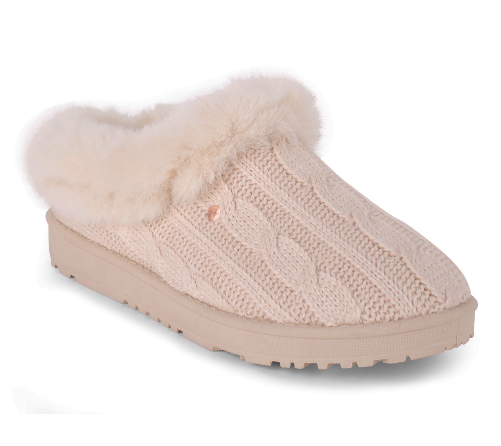 Danskin Cozy Crochet Slip On Clog Slipper- Chur ro