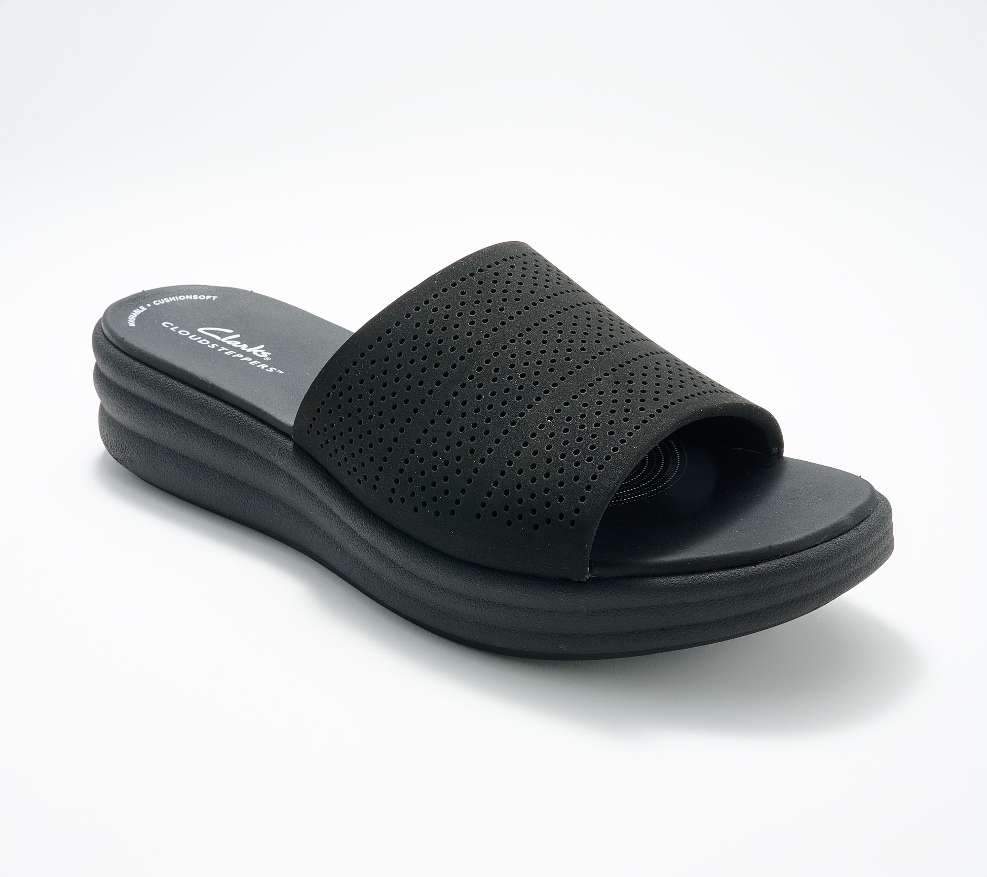 Clarks Cloudsteppers Washable Slide Sandals - Drift Twist