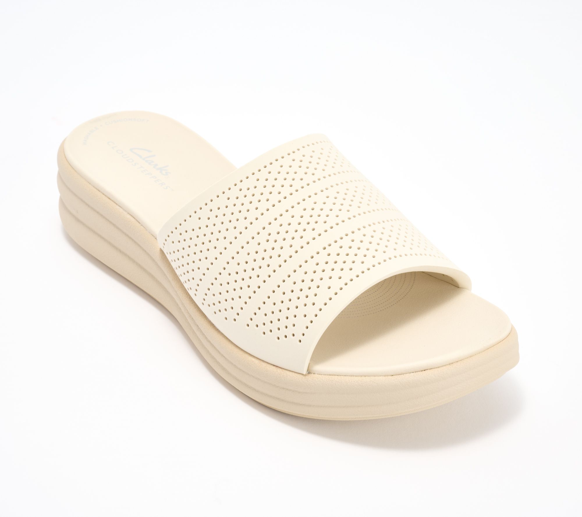 Clarks Cloudsteppers Washable Slide Sandals - Drift Twist