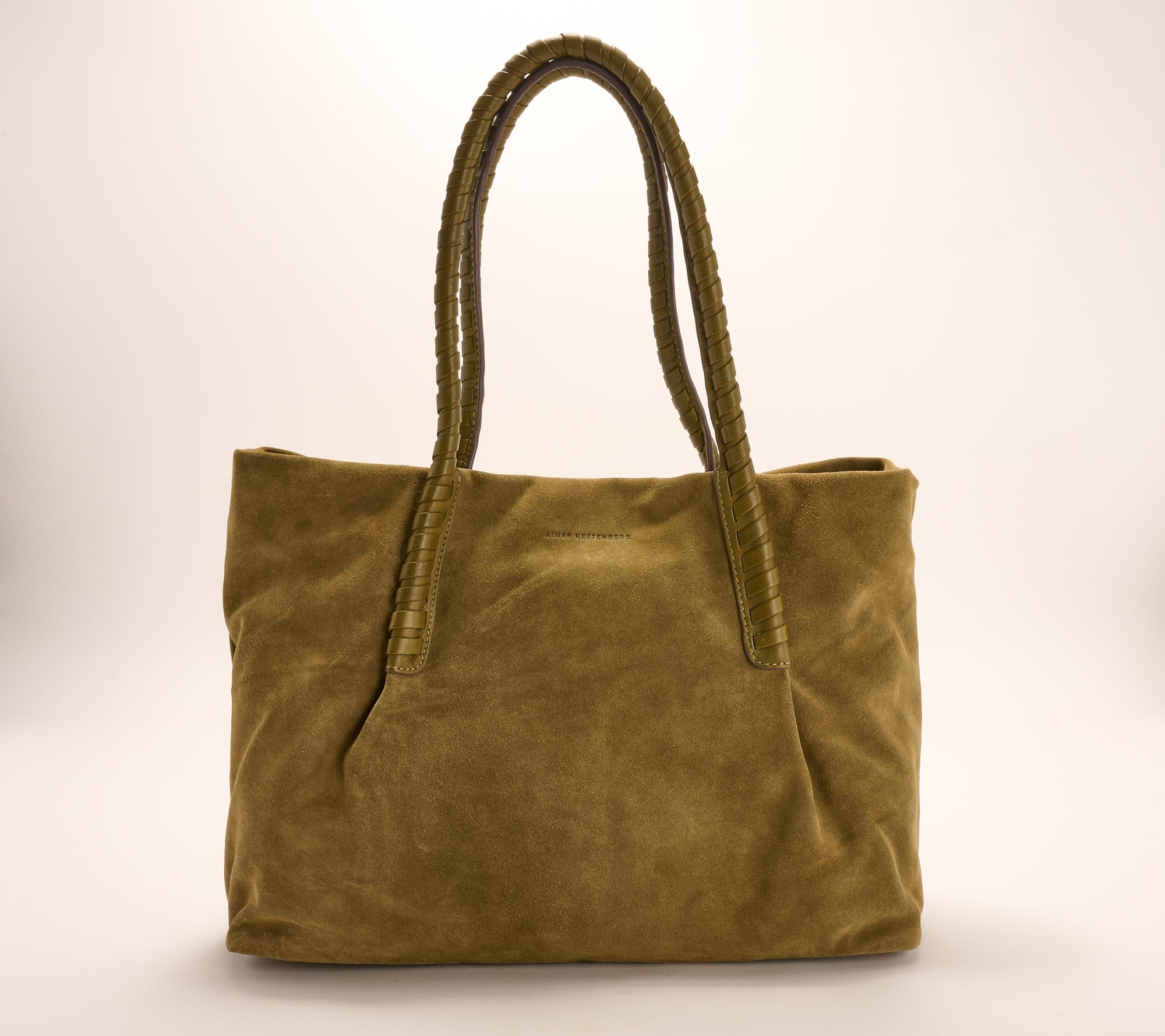 "As Is" Aimee Kestenberg Suede Leather Embrace Tote