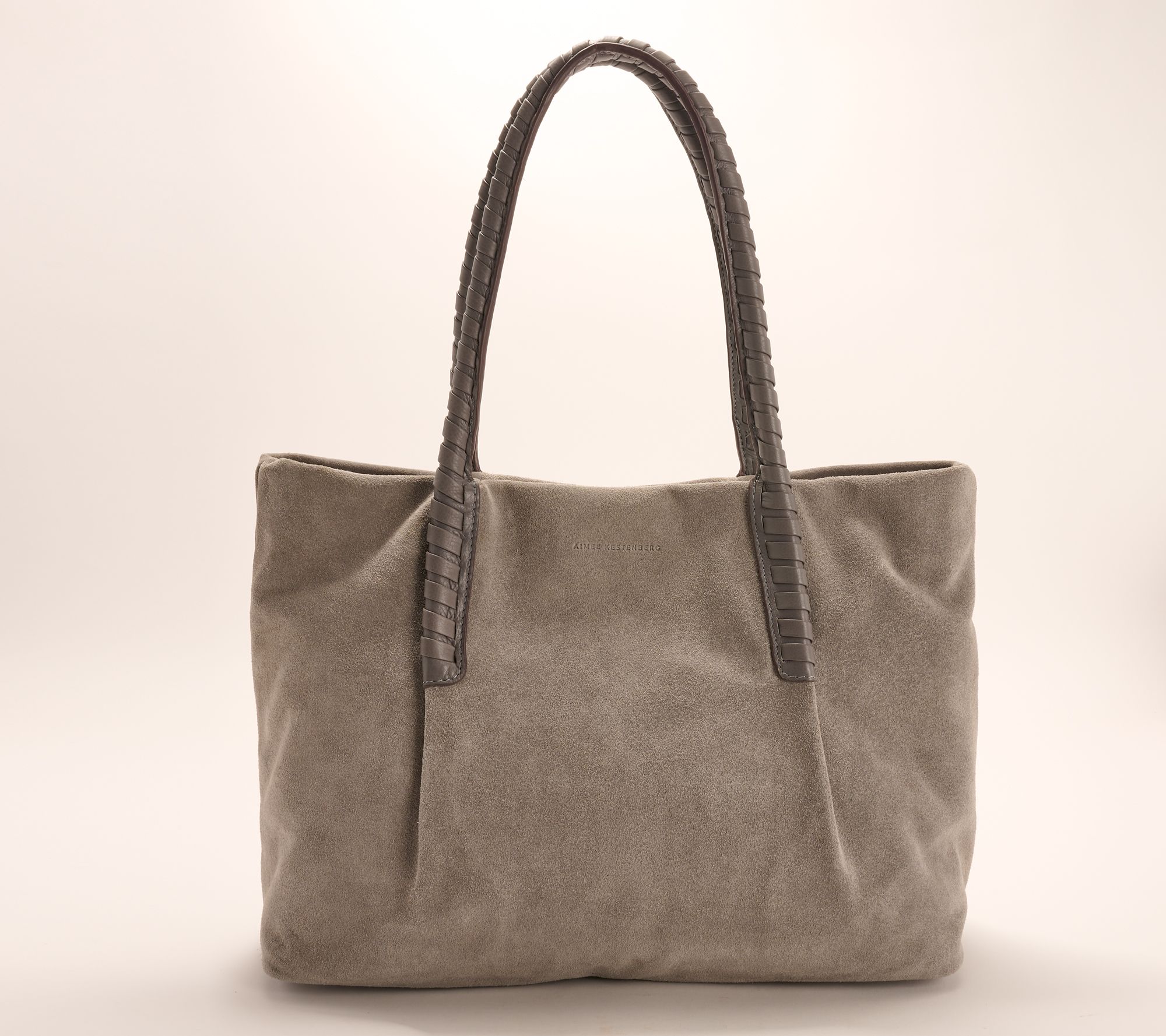 "As Is" Aimee Kestenberg Suede Leather Embrace Tote