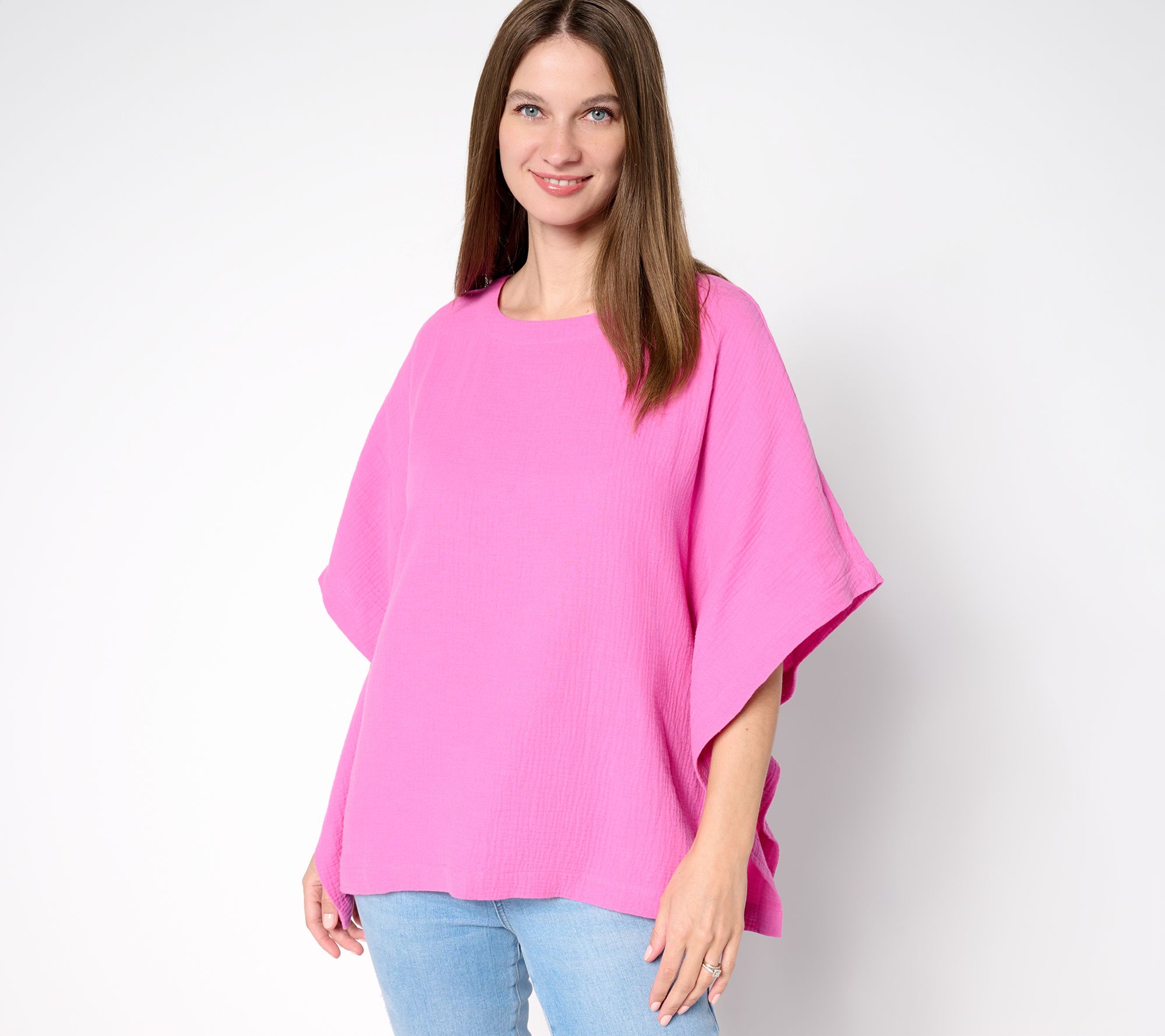 Belle Beach by Kim Gravel 100% Cotton Gauze Poncho