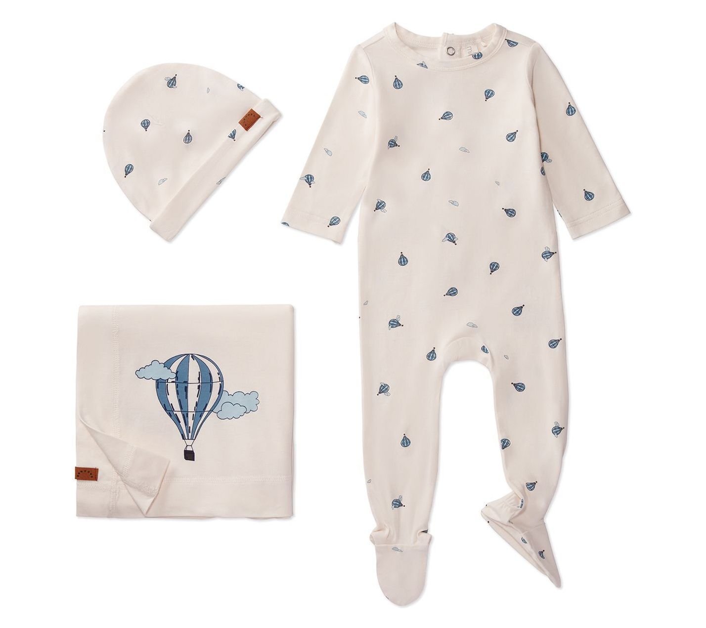 MiniMoi Boys' Hot Air Balloon Footie Set