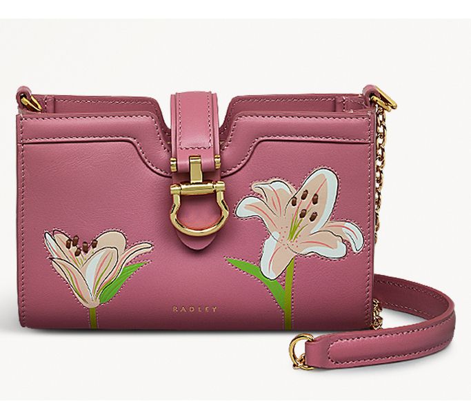 RADLEY Kentucky Derby Large Leather Phone Crossbody